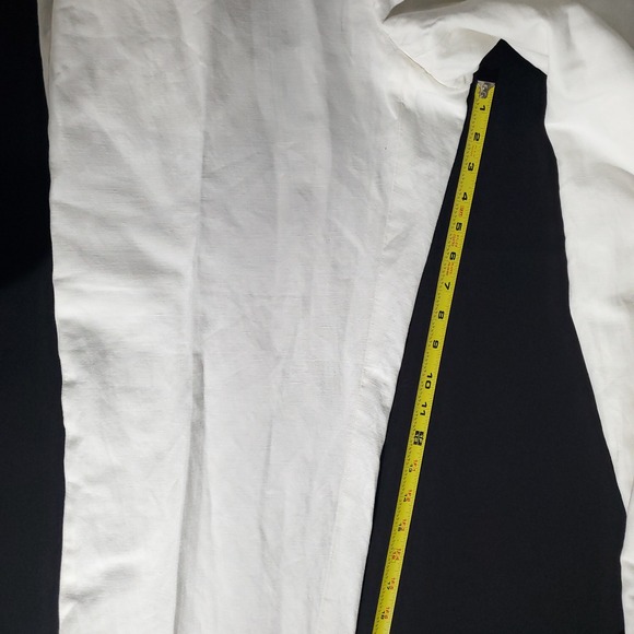 Brooks Brothers Dress Pants Men 36x32 White Linen Cotton Blend Hudson Casual Fit - Picture 5 of 10